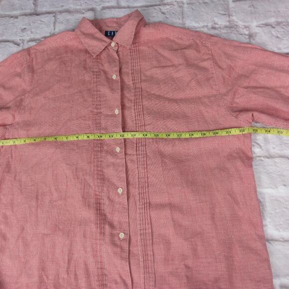Gap medium button down checkered dress shirt - Picture 4 of 7